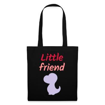 Little friend (Dinosaurierbaby) - Stoffbeutel - Schwarz - Vorne