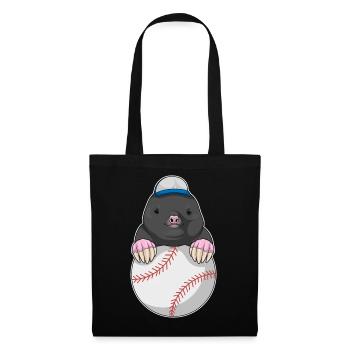 Mole Baseball - Sac en tissu - noir - Devant