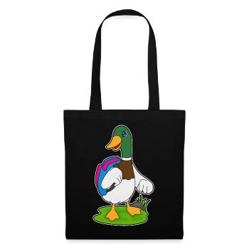 Ente Wanderer Rucksack Wandern - Stoffbeutel - Schwarz - Vorne