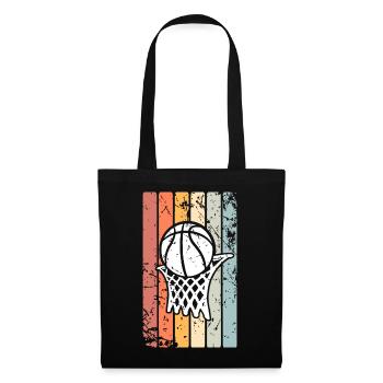 Basketball Basketballer - Stoffbeutel - Schwarz - Vorne