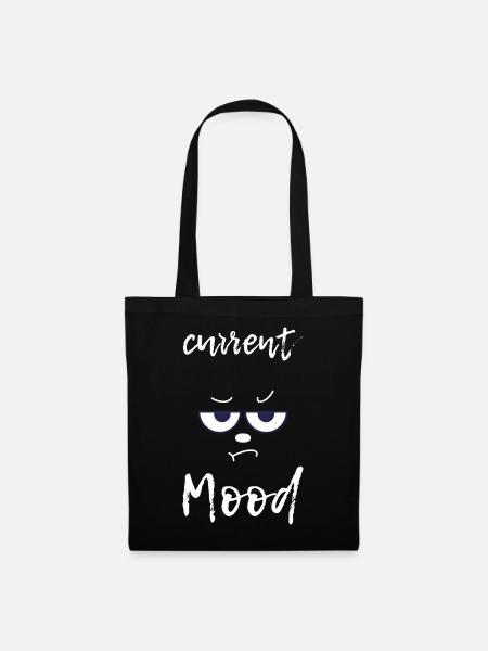 Current Mood funny - Stoffbeutel - Schwarz