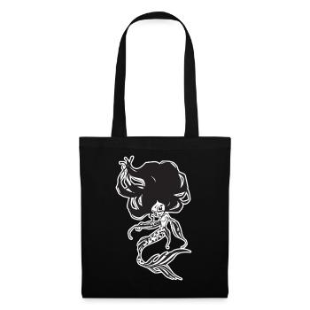 Mermaid - Sac en tissu - noir - Devant