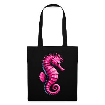 Hippocampe - Sac en tissu - noir - Devant