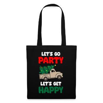 Lets Go Party Soyons Joyeux Noël - Sac en tissu - noir - Devant