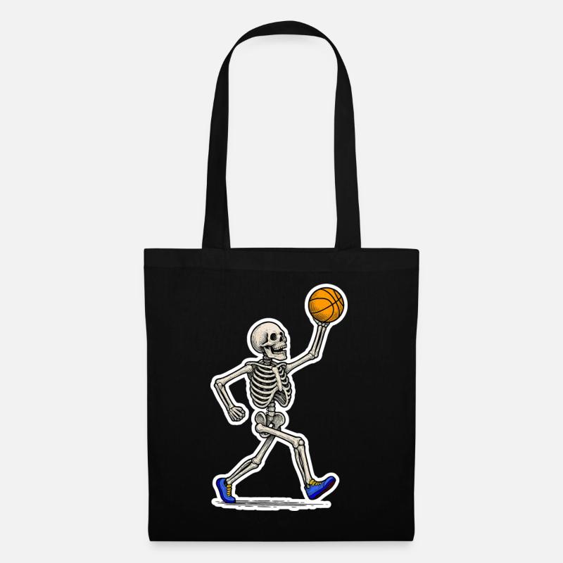 Basketball Skeleton Slam - Stoffbeutel - Schwarz