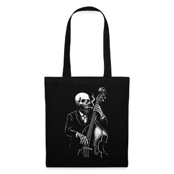Skeleton Jazz Bassist in Suit - Tote Bag - black - Front
