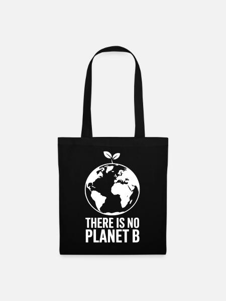 There is no plan B, climate protection - Tote Bag - black