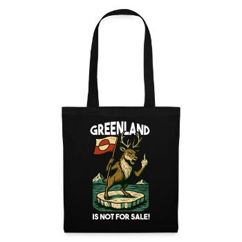 Greenland Is Not For Sale Reindeer Caribou - Tote Bag - black - Front