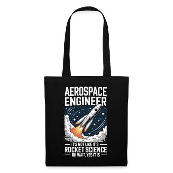 Ingénieur aérospatial comme la science des fusées - Sac en tissu - noir - Devant