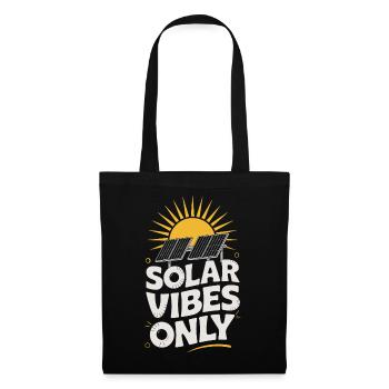 Solar Vibes Only Solar Energy Photovoltaics - Tote Bag - black - Front