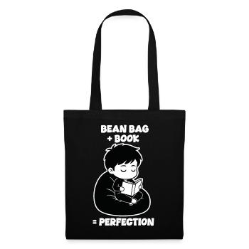 Lecteur Bean Bag Perfection Manga - Sac en tissu - noir - Devant