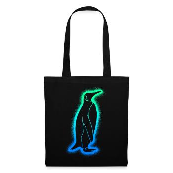 Pinguine Kinder Herren Jungen Pinguin - Stoffbeutel - Schwarz - Vorne