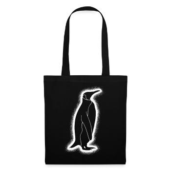 Pinguine Herren Kinder Jungen Pinguin - Stoffbeutel - Schwarz - Vorne