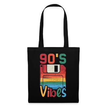 90s Vibes Cassette Retro - Tote Bag - black - Front