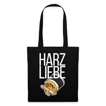 Harzliebe Handball Design - Stoffbeutel - Schwarz - Vorne