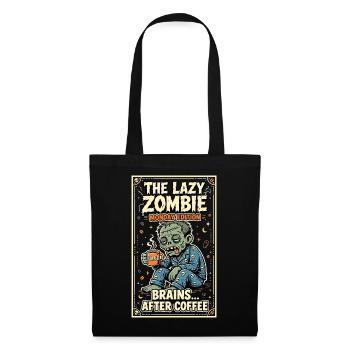 Lazy Zombie Monday Coffee Humor - Tote Bag - black - Front