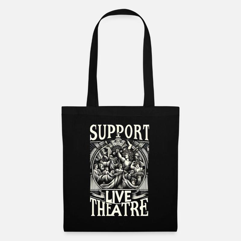 Support Live Theatre 6 - Stoffbeutel - Schwarz