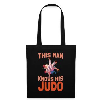 Judo Judoka - Stoffbeutel - Schwarz - Vorne