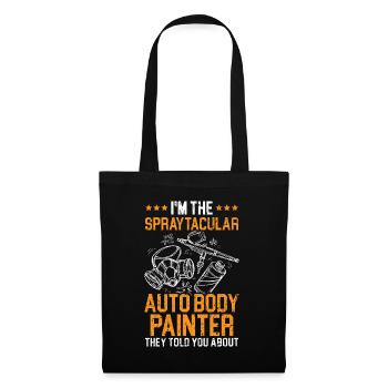 Last man sanding the car paint Aut - Tote Bag - black - Front