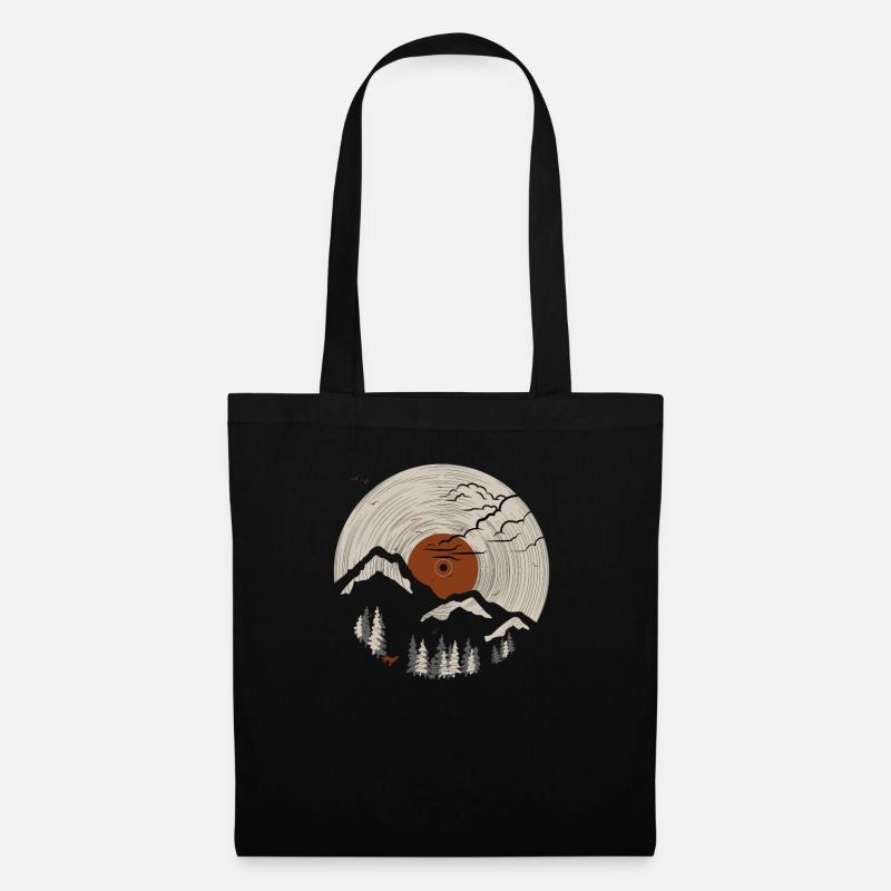 Mountain on record 2 - Tote Bag - black