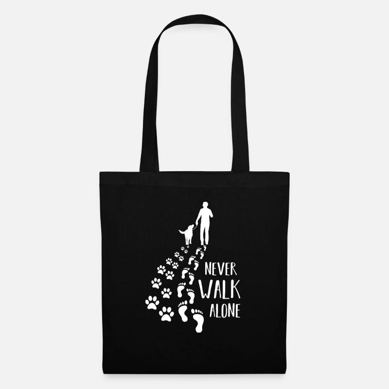 Never Walk Alone - Stoffbeutel - Schwarz