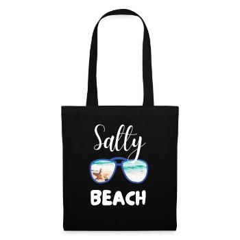 PLAGE SALÉE - Sac en tissu - noir - Devant