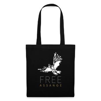 Free Assange Freedom for Julian Assange Pigeon - Tote Bag - black - Front