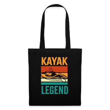 Kayak Legend Hobby Sport Paddeln Wasser - Stoffbeutel - Schwarz - Vorne