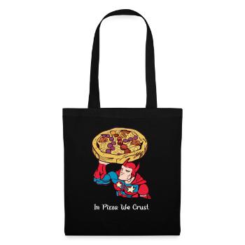 In pizza we crust - Tote Bag - black - Front