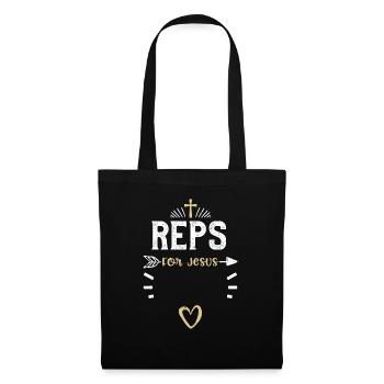 Reps For Jesus - Jesus - Tote Bag - black - Front
