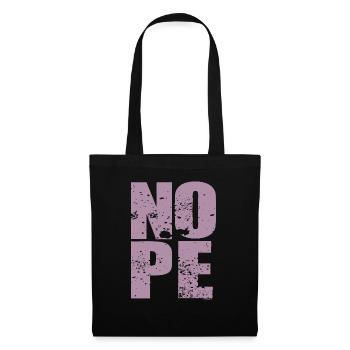 NOPE - sei kein ja-Sager! - Stoffbeutel - Schwarz - Vorne