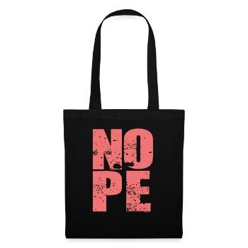NOPE - sei kein ja-Sager! - Stoffbeutel - Schwarz - Vorne