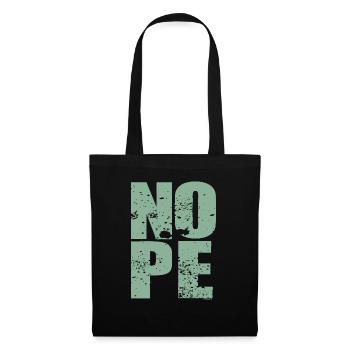 NOPE - sei kein ja-Sager! - Stoffbeutel - Schwarz - Vorne