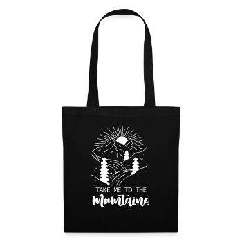 Mountains, Climbers, Nature, Adventure - Tote Bag - black - Front