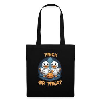 Halloween Geese Collecting Candy Trick or Treat - Tote Bag - black - Front