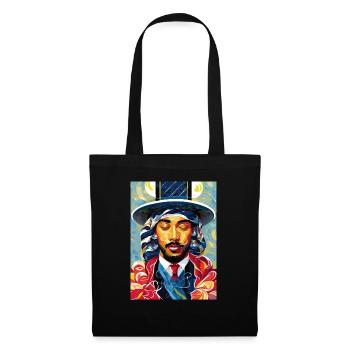 Gentleman au repos (Collection d’œuvres d’art) - Sac en tissu - noir - Devant