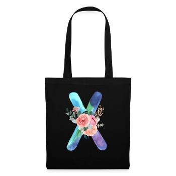 Letter x watercolor - Tote Bag - black - Front