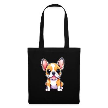 Cute French Bulldog Puppy - Tote Bag - black - Front