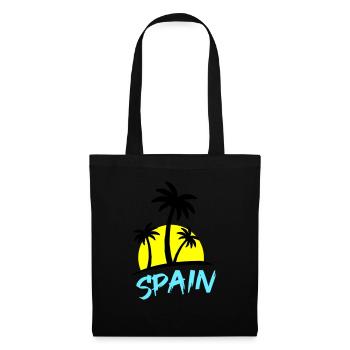 Espagne - Sac en tissu - noir - Devant