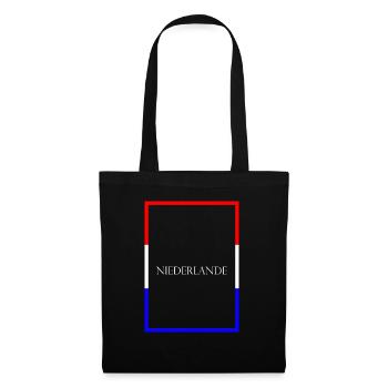 Netherlands - Statement lettering with flag - Tote Bag - black - Front