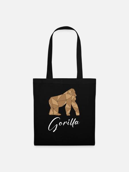 Gorilla - Stoffbeutel - Schwarz