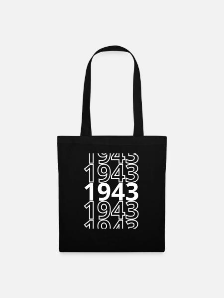 1943 1943 1943 - Stoffbeutel - Schwarz