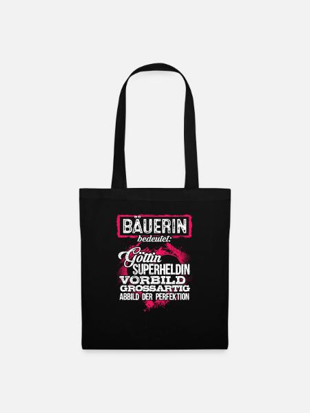 BÄUERIN - duden - Stoffbeutel - Schwarz
