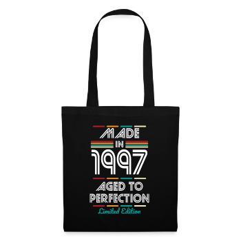 25th Birthday - Made in 1997 - Tote Bag - black - Front
