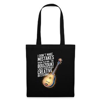 Bouzouki Instrument Gift - Tote Bag - black - Front