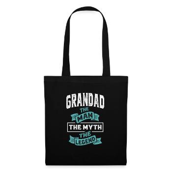 Papy L'homme La Légende - Sac en tissu - noir - Devant