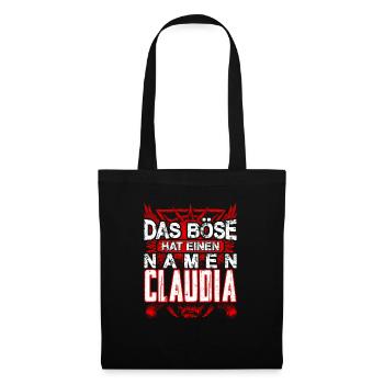 CLAUDIA - Böse - Stoffbeutel - Schwarz - Vorne