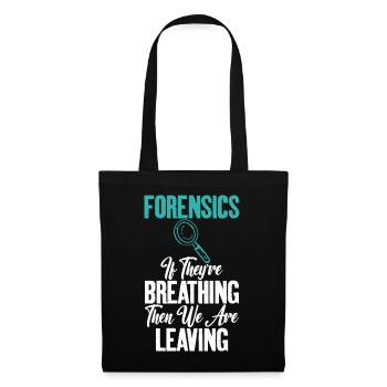 Quand vous respirez Forensic Science Graphics - Sac en tissu - noir - Devant