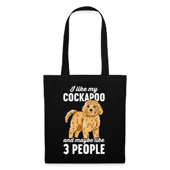 Cockapoo Dog - Tote Bag - black - Front
