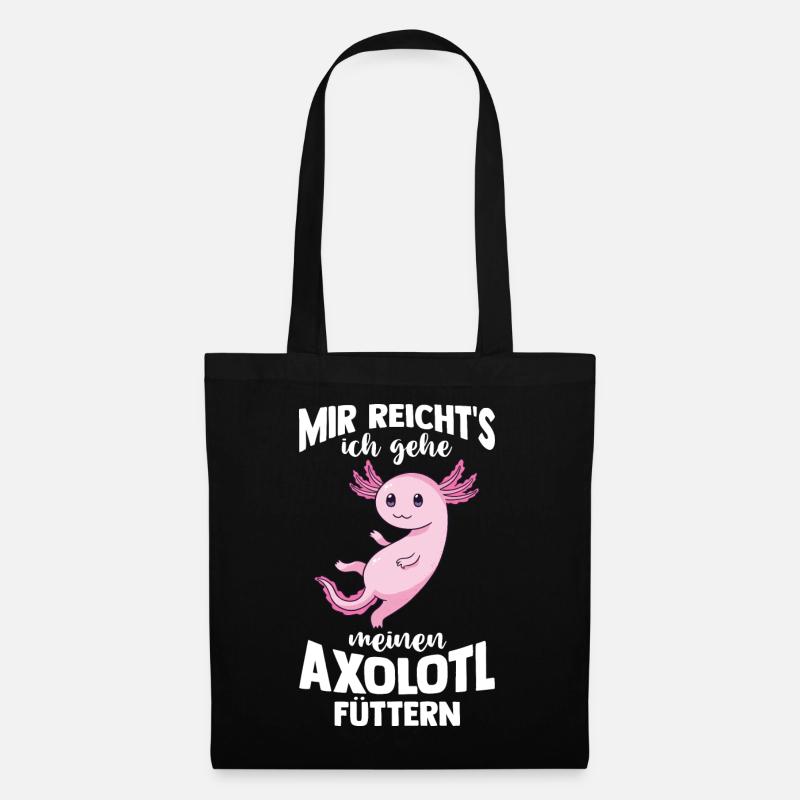 Axolotl - Stoffbeutel - Schwarz
